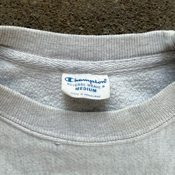 Champion Reverse Weave College of Charleston Crewneck Heather Grey Size Medium - Picture 3 of 4